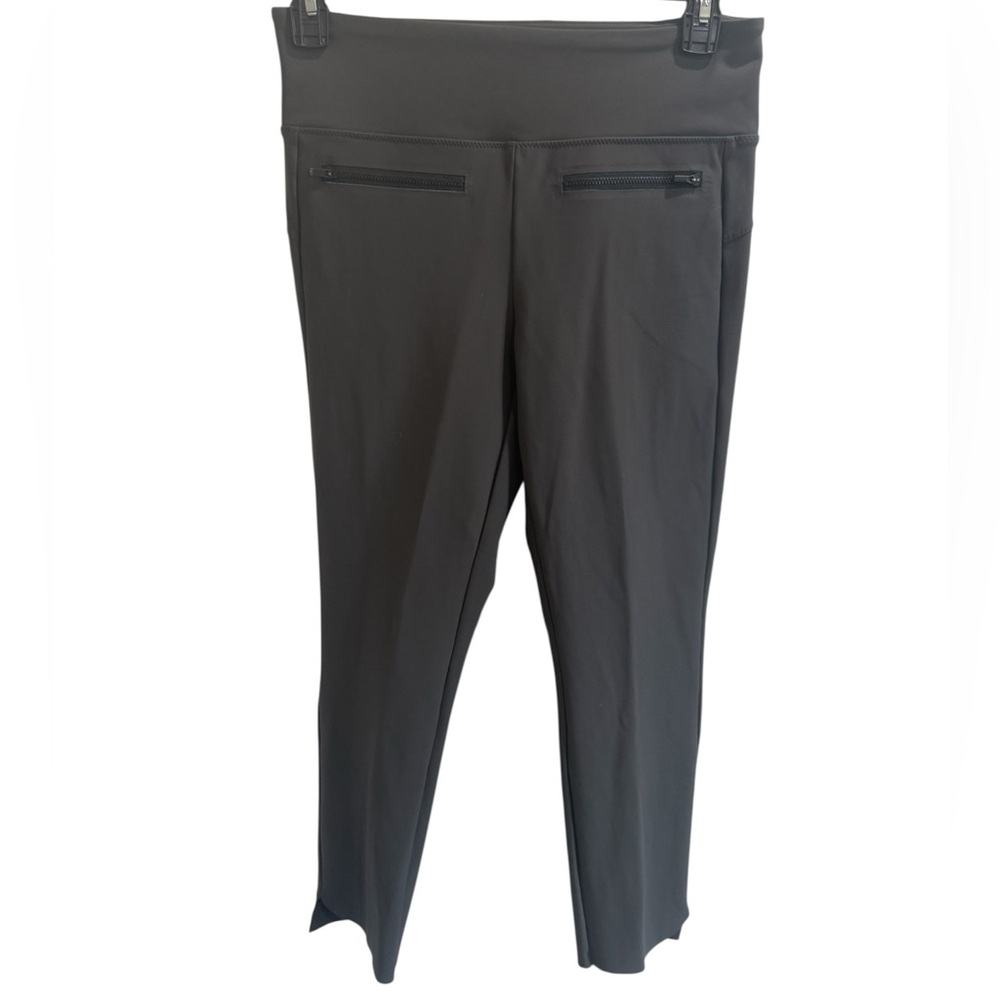 Athleta Olive Stellar Crop Pants Euroluxe Work Travel- Size M - Picture 4 of 9